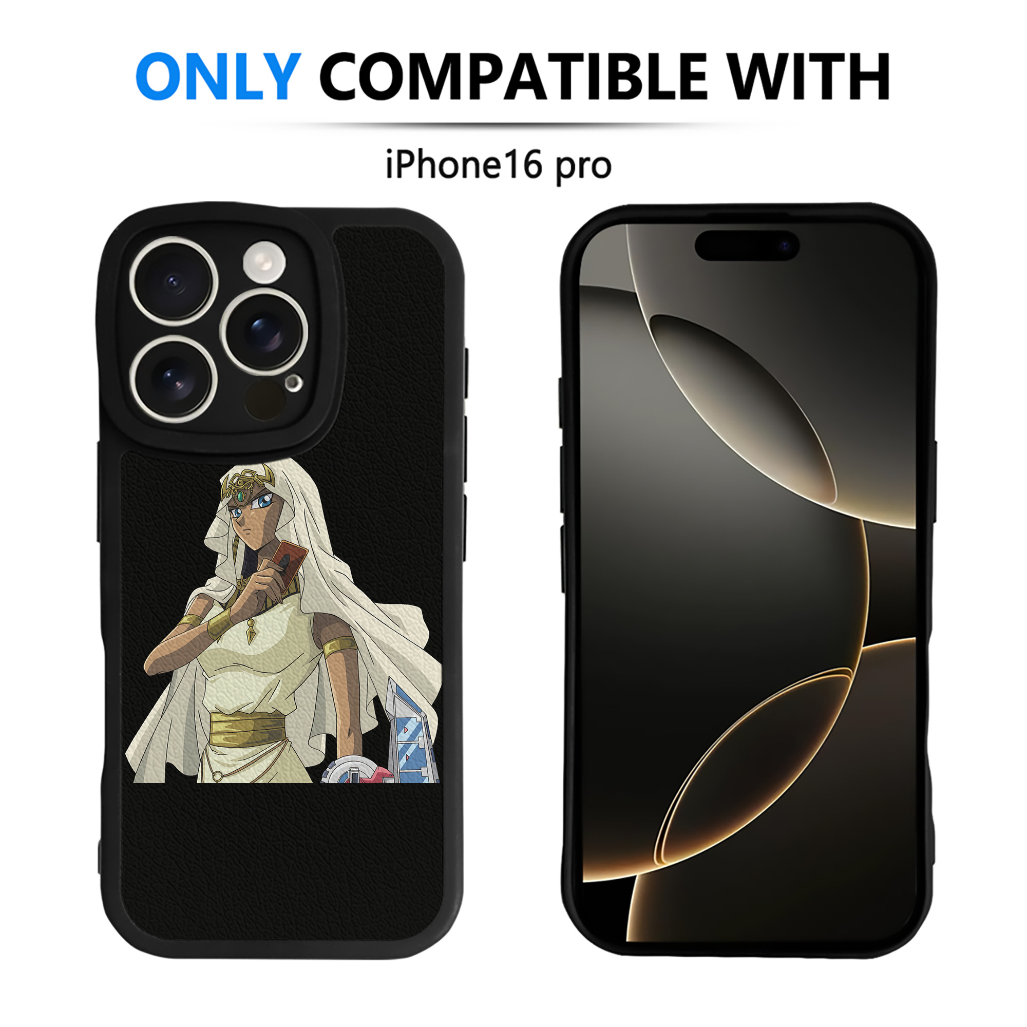 （画像用） 遊☆戯☆王 Yu-Gi-Oh! 【iPhone 16シリーズ対応】シリコンスマホケース（レザー調） 材質：シリコン